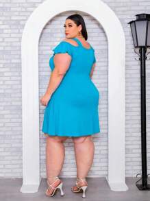 Plus Size Dresses - Jade Green - View 3