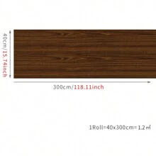 1 rollo de adhesivo de piso con patrón de madera, adhesivos, vinilos decorativos para decoración del hogar, artículos de decoración de primavera para renovar su hogar, adhesivos de decoración Rama para baldosas de piso, baldosas autoadhesivas para piso, decoración de sala de estar, decoración de cocina - Marrón - Ver 11