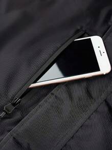 RODEEL Boyfriend Style Men's Waterproof Fishing Rain Suit (Rain Gear Jacket & Trouser Suit) - Black - View 5