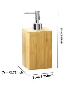 1個多功能肥皂液泵，櫥台式乳液瓶，浴室用乳液容器，可裝填洗髮水、沐浴露、護髮素的可加注空瓶，浴室配件 - 竹色 - 查看 5
