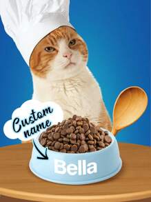 1pc Custom Cat Photo Bowls, Personalized Pet Water Bowl, Custom Cat Photo Bowl With Name, Custom Dog Bowl, Personalized Dog Food Bowl With Name, Dog Gift, Cat Gift, Gift For Dog Lover Ornamental Stylish,Colorful,Cute,Contracted,Cuties Unique,Customized Christmas Decor,Treasure Finds,Home Goods Ideal Gifts For Him Her,Family,Friends,Pet Lovers,Pet For Anniversaries,For Birthdays,For Christmas,For Housewarming,For Fall/Autumn/Winter - Pink - View 2