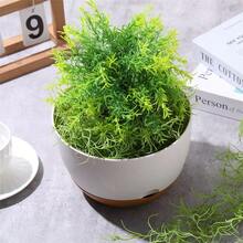 6pcs Artificial Green Moss Spanish Moss Potted Plant Hanging Moss Flower Garland Suitable For Indoor And Outdoor Crafts Decoration - Multicolor - View 6
