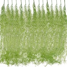 6pcs Artificial Green Moss Spanish Moss Potted Plant Hanging Moss Flower Garland Suitable For Indoor And Outdoor Crafts Decoration - Multicolor - View 1