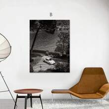 1入組黑白和多彩的世界黑白油畫印刷海報，復古汽車油畫現代藝術抽象人物海報，適用於臥室客廳走廊的理想禮物牆藝術品，無畫框 - 彩色 - 查看 5