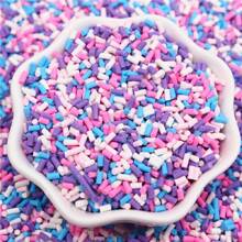 2-10mm Short Long Polymer Clay Cylindrical Candy Sprinkles Hot Soft Pottery For Decoration DIY Crafts Filler Accessories 20g/Bag
