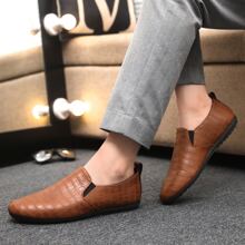 Summer Fashionable Men Slip-On Casual Shoes, Wear-Resistant & Anti-Slip, Runs Small By One Size