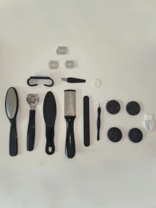 4/12/17 Pieces Replacement Sandpaper Discs For Electric Foot File Adjustable Speed Callus Remover Tool Sandpaper Pad Disks Replaceable For Men Women Dead Cracked Hard Skin [Foot Grinder Accessories] - Black - View 6