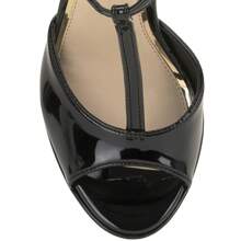 Jessica Simpson Sandalias de tacón para mujer - patente negra - Ver 6