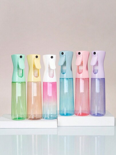 WANMEI 1pc 10.1oz/300ml Refillable Continuous Mist Spray Bottle, Transparent Pink, Ultra Fine Mist, Reusable, For Hairstyling, Cleaning Plants, Curling Hair, Salon, Beauty Parlor, Back To School, Travel, Suitable For Combs, Hair Dryers And Other Beauty Tools