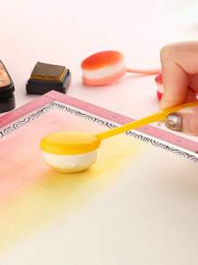 CYFUN DESIGN 5/10 Pcs Ink Brushes Makeup Blending Painting Bristle Artist Flat Brushes Tool For Paper Craft Drawing Card Making Stencil - Multicolor - View 7