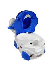 Baño Entrenador Musical para Niño Niña Dispensador de Papel - Azul - Ver 7