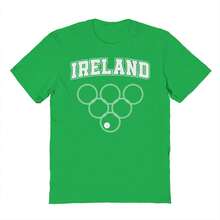 Nearly There Ireland White Summer Game Graphic Cotton Short-Sleeve T-Shirt - màu xanh lá - Xem 1