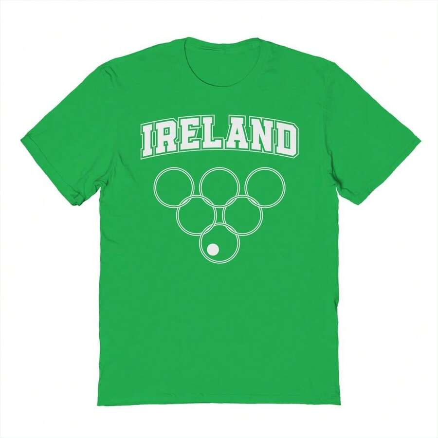 Nearly There Ireland White Summer Game Graphic Cotton Short-Sleeve T-Shirt - màu xanh lá - Xem 1