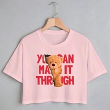 Women T-Shirts - 淺粉色 - 查看 1