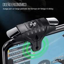 Gamepad Gatillos F01 Botones L1 R1 Celular De Pulso para Juegos - Negro - Ver 3