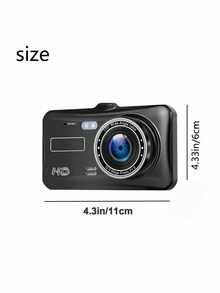 Cámara frontal y trasera de tablero, DVR de coche, grabador de video de coche, caja negra para vehículo, FULL HD 1080P, visión nocturna, grabador de conductor - Negro - Ver 11