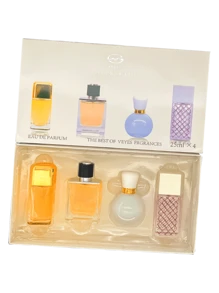 Perfume de Mujer Set de Regalo 4pcs,Perfume de Hombre, Set de Perfume ,25ml*4pcs - transparente - Ver 1