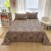 3pcs Reactive Printed Bedding Set, High Thread Count Aloe Skin-Friendly Sheet Set Including Pillowcases (Without Filling) - Style 12 - View 1