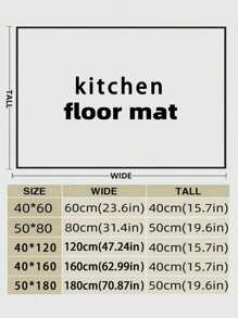 Una alfombrilla de cocina de gel de sílice con diseño de marco gris y negro, antifatiga, antideslizante, absorbente, de secado rápido, adecuada para cocina, baño, lavandería, entrada, etc., decoración de habitación