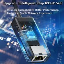 USB-A 2.5G Ethernet Adapter USB 3.0 To RJ45 2500Mbps LAN Network Adapter RTL8156B For  OS Windows 7/8/10/11 Linux Backward Compatible With 2500/1000/100Mbps Ideal For Gaming PC Laptop Tablets(USB A - RJ45) - 2500Mbps USB 3.0 - View 7