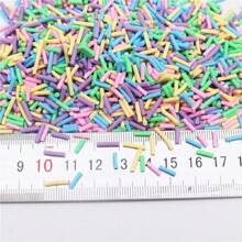 2-10mm Short Long Polymer Clay Cylindrical Candy Sprinkles Hot Soft Pottery For Decoration DIY Crafts Filler Accessories 20g/Bag
