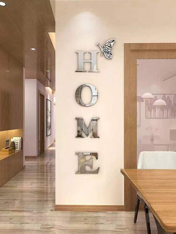 HOME 3D Acrylic Mirror Wall Sticker Decoration With Reflective Finish Best Gifts Birthday Graduation