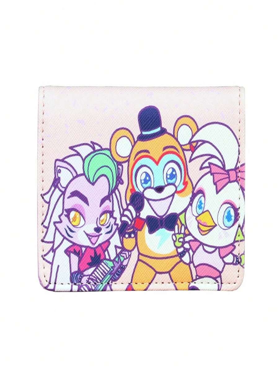 Movie Wallet Purse Five Nights Kawaii Card Holder Gift - Coffee Brown - View 1