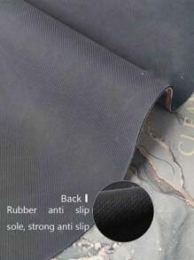 Una alfombrilla de cocina de gel de sílice con diseño de marco gris y negro, antifatiga, antideslizante, absorbente, de secado rápido, adecuada para cocina, baño, lavandería, entrada, etc., decoración de habitación