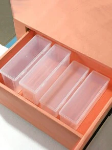 1 Stück/Schubladen Aufbewahrungsbox, multifunktionaler staubdichter Behälter, große Kapazität für Karten & Fotos & Spielkarten, mit Zahnstocher und Reinigungsstab Organizer, für Make-up & Gesichtsmasken, geeignet für Eitelkeits-Schubladen, Bad & Schlafzimmer Schreibtisch Kleinteile Aufbewahrung, Schulmaterial Dekorationen Herbst Dekor Festival Dekor Raumdekor Heimdekor Schlafzimmer Dekor - Verschiedenfarbig - Übersicht 11