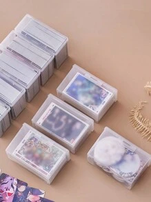 1 Stück/Schubladen Aufbewahrungsbox, multifunktionaler staubdichter Behälter, große Kapazität für Karten & Fotos & Spielkarten, mit Zahnstocher und Reinigungsstab Organizer, für Make-up & Gesichtsmasken, geeignet für Eitelkeits-Schubladen, Bad & Schlafzimmer Schreibtisch Kleinteile Aufbewahrung, Schulmaterial Dekorationen Herbst Dekor Festival Dekor Raumdekor Heimdekor Schlafzimmer Dekor - Verschiedenfarbig - Übersicht 5