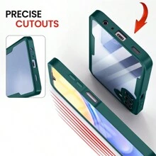 Hadaasi 1个绿色防震360度全包覆TPU+PC双层亚克力保护壳，兼容三星Galaxy S26 Ultra/S26 Plus/S26/M36/S25 FE、苹果17 Pro/17 Pro Max/17 Air/17、OPPO Reno 14 Pro、荣耀400/400 Pro/400 Lite、OPPO Reno 14 F、Infinix Hot 60 Pro/Hot 60 Pro+、红米15C - 綠色 - 查看 7