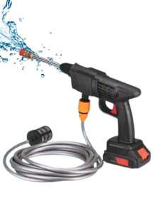 Portable And Multipurpose High Pressure Car Washer - Black - View 1
