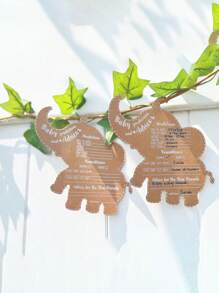 10Pcs Set Gender Reveal Shower Games We Can Bearly Wait Teddy Bear Shower Advice Cards For Parents To Be - Set Of 10 - Woodland Shower Games,Christmas - Multicolor - View 7
