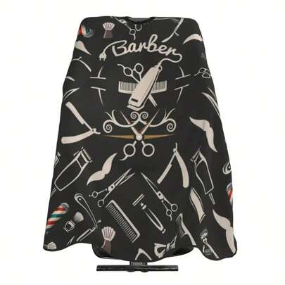 High Quality Barber Cape With Adjustable Snaps, Fashion Design, Anti-Static, Polyester Hair Salon Hair Cutting Cape, Hair Coloring And Styling Apron With Convenient Neck Snaps, Hair Tools, Hair Products And Accessories For Barber Salon Beauty Travel Essentials, Back To School, Travel Holiday Essentials, Slick Back Brush, Barber Accessories, Hair Dryer, Hair, Barber, Hair Dryer, Hair Hair Products, Hair Tools, Hair Stuff, Hair Care, Curly Hair Brush, Hairdressing Equipment,Travel Essentials,Travel Essential,Hairstyle,Hairdressing,Hair,Travel,Hair Products,Hair Tools,Hair Stuff,Barber,Barber Accessories,Barbershop,Hairdressing Equipment