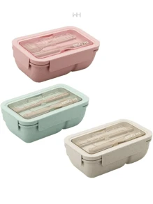 Lonchera Portátil, Útil para Transportar Comida, Para el Trabajo, La Escuela, Vacaciones, Camping, Almacenamiento de Comida - Multicolor - Ver 2