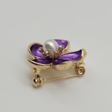 BROCHE FLOR MORADA - Morado Violeta - Ver 3