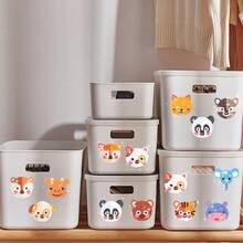 12入組卡通動物鑽石畫貼紙DIY鑽石畫套件，適用於12生肖，適合成人初學者製作馬賽克貼紙工藝（動物） - 彩色 - 查看 11