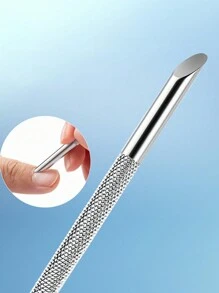 Stainless Steel Cuticle Pusher Nail Dotting Pen Nail Care Tool Double Ended Manicure Stick Cuticle Remover Cleaner Cuticle Pusher Wooden Cuticle Pusher Sticks Glass Cuticle Pusher And File Kit - Multicolor - View 5