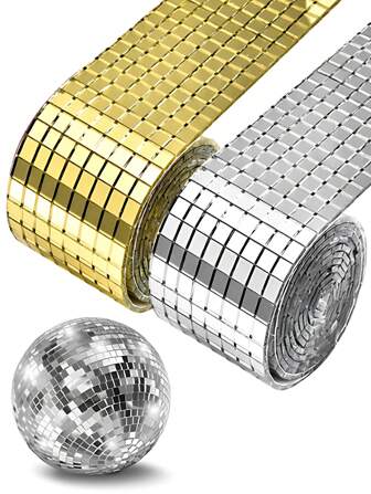 1PC 30cm/100cm Acrylic Glitter Sequins Mosaic Tile Stickers DIY Self-Adhesive Luxury Wall Decoration Stickers, Stickers, Wall Decal, Vinyl Decal For Home Decorations, Spring Decoration Items Refresh Your Home, Rama Decoration Stickers Gifts Birthday Graduation Mirror Mirror Wall Room Decor Wall Mirror Mirror For Room Bathroom Decor Living Room Decor