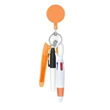 1set Nurse Pen Set Include 1 Piece Tip Highlighter 1 Piece Permanent Marker Pen And 1 Piece Retractable Ball Pen Pack With 1 Piece Nurse Badge Clip Retractable ID Name Reels
