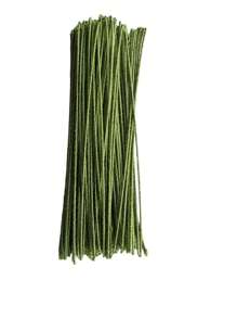 Arame Encapado Para Artesanato C/ 100unidades C/ 15Cm Nº26 - Verde - Visão 1