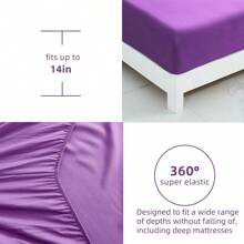 7 Pieces Purple Comforter Set Queen King Size , Rose Pattern Bed In A Bag, Lightweight Soft Microfiber Bedding Sets With Comforter, Flat Sheet, Fitted Sheet, Pillowcases Home Decor Room Decor Bedroom Decor Bed Comforter Set Mothers Day Gift Wedding Decorations. - 紫色 - 查看 6