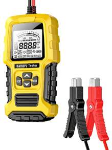 12V 24V Di Động Chuyên Nghiệp Kiểm Tra Pin Ô Tô Cca Kỹ Thuật Số Pin Máy Phân Tích Đo Công Cụ Chẩn Đoán Cho Pin Chì-axit - Màu vàng - Xem 13