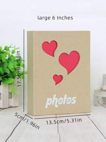 6 "/ Large 6" 6-Inch 4R, Bag Insert Album 4D, 6-Inch Plastic, Paper Insert Bag, Kraft Paper Album, Hollow Album Back To School - Multicolor - View 8