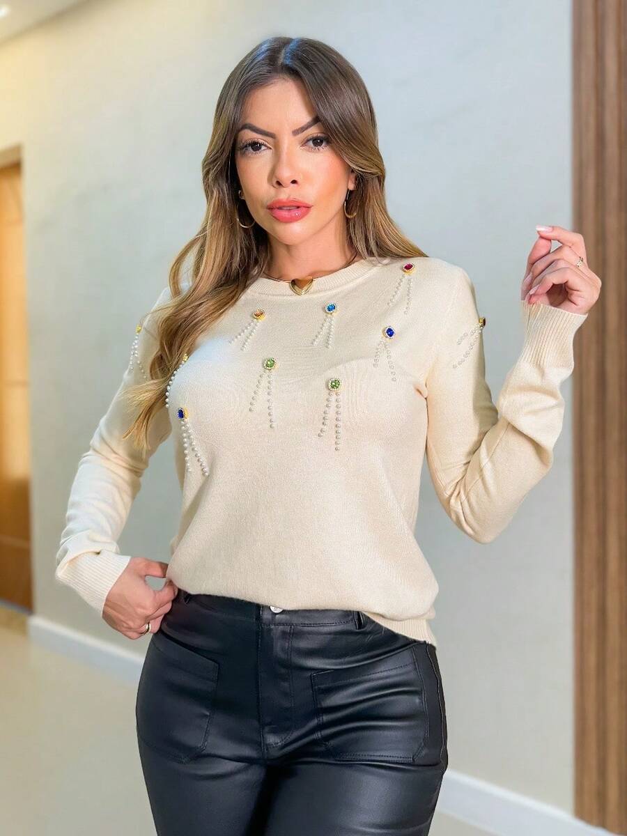 Women Tops - Màu be - Xem 1