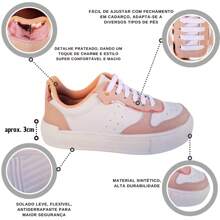 Women Wedge Sneakers - 米色 - 查看 2