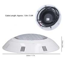 Luz LED remoto revisado 7 colores RGB submarino impermeable, ideal para jardín fuente piscina agua terapia fiesta cuarto de baño submarino paisaje encendiendo,Con control remoto - luz roja blanca - Ver 4