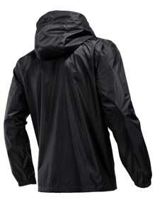 RODEEL Boyfriend Style Men's Waterproof Fishing Rain Suit (Rain Gear Jacket & Trouser Suit) - Black - View 2