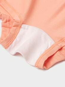 Balabala 青少年女孩内裤：儿童平角短裤，3 条装，适合幼儿和儿童，无楔形 - 紅白色 - 查看 6