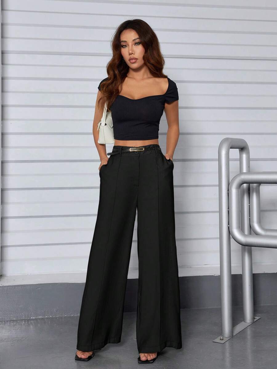 Women Pants - Black - View 1